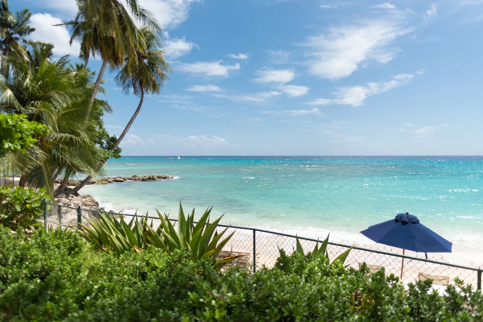 Crystal clear turquoise Caribbean waters