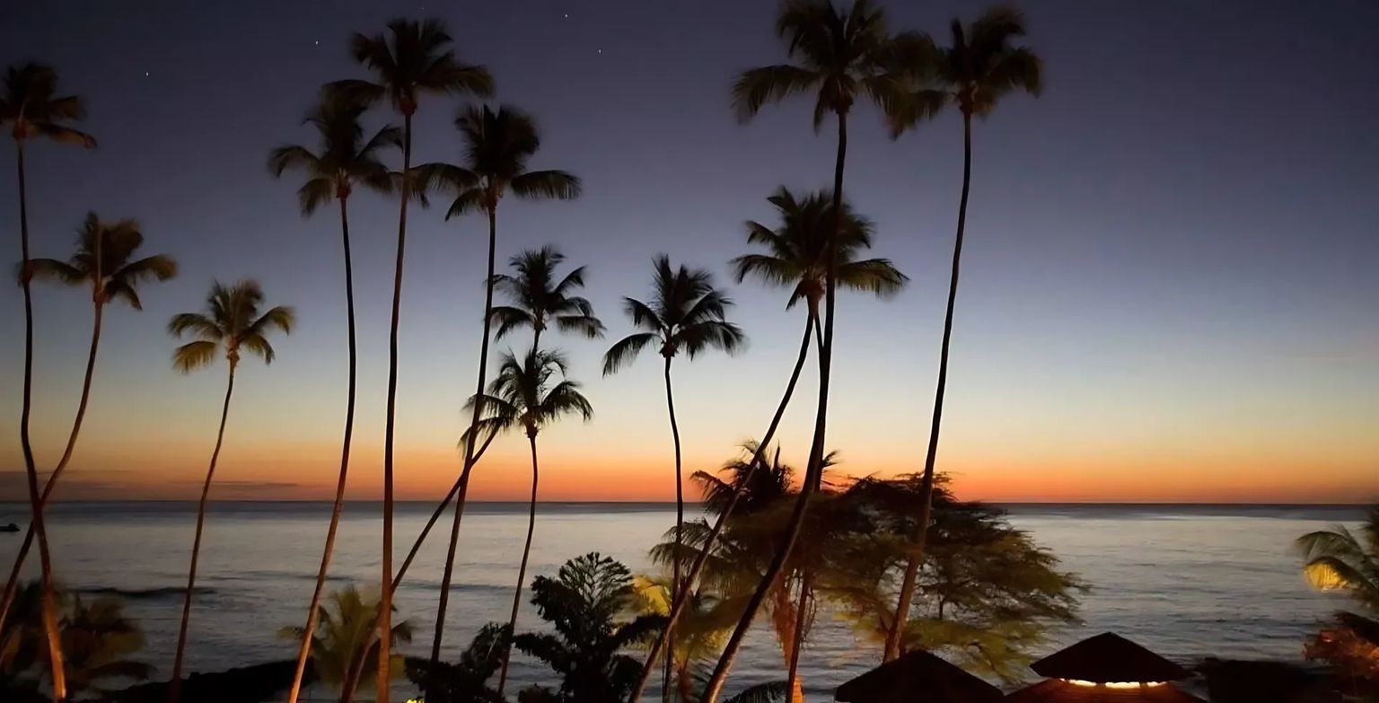Sunset over the Caribbean Sea from Barbados