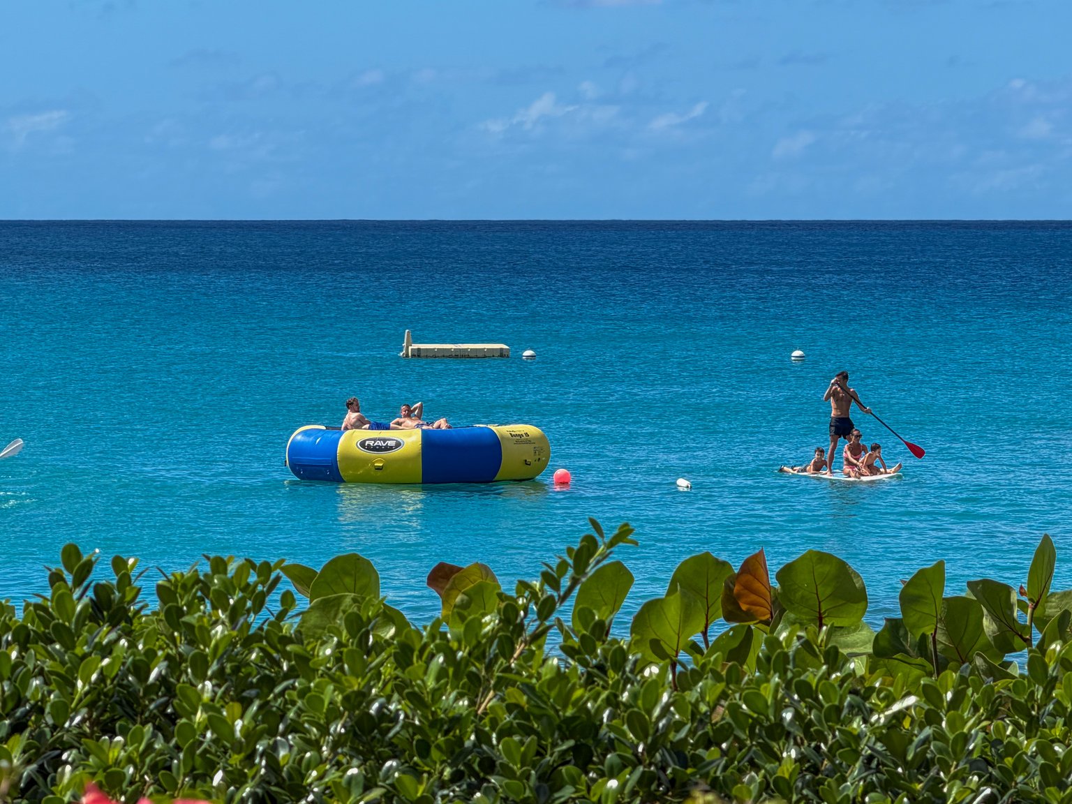 Water sports on the calm Caribbean waters