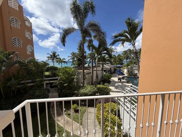 Another angle of the terrace overlooking the sea