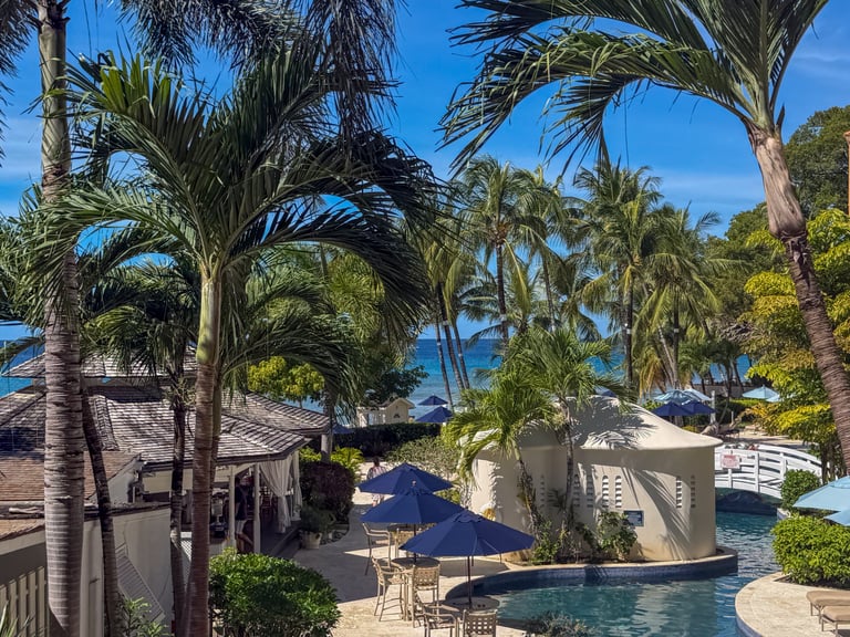 Resort Pool Swimming pool with ocean views at Saint Peter's Bay resort