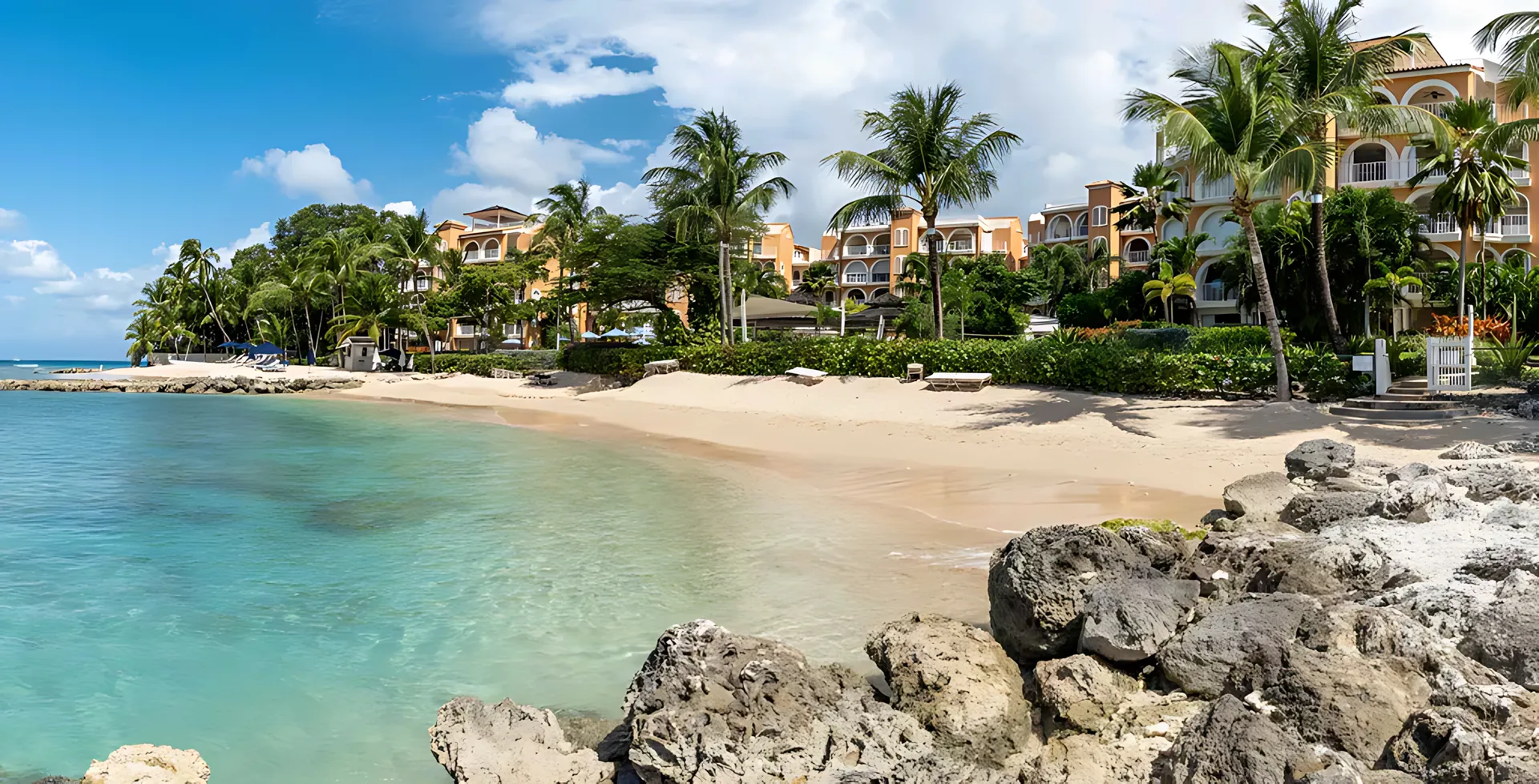 Beach Bay Sheltered bay with turquoise waters at Saint Peter's Bay, Barbados